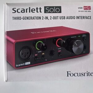 Focusrite Scarlett Solo USB Audio Interface